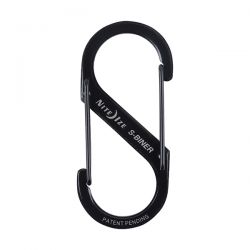 Nite Ize S-Biner Stainless Steel Dual Carabiner - #3 - Black Stainless