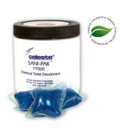 Celeste Sani-Pak Chemical Toilet Deodorant - 6 Gram - Jar of 24 - 77006